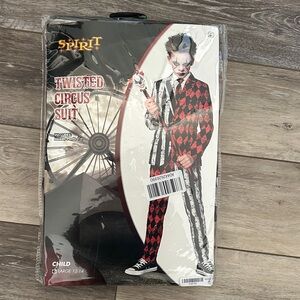 Spirit Twisted Circus Suit for Kids - Red and Black
